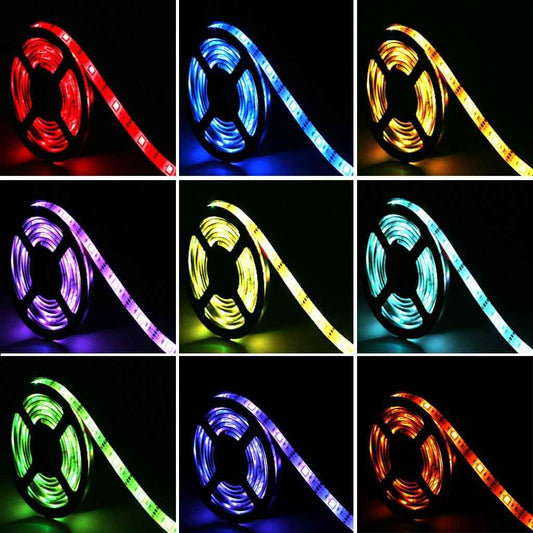 ACONDE Color-Changing LED Strip Lights for Kids Bedroom, Remote-Controlled RGB Playroom Decor
