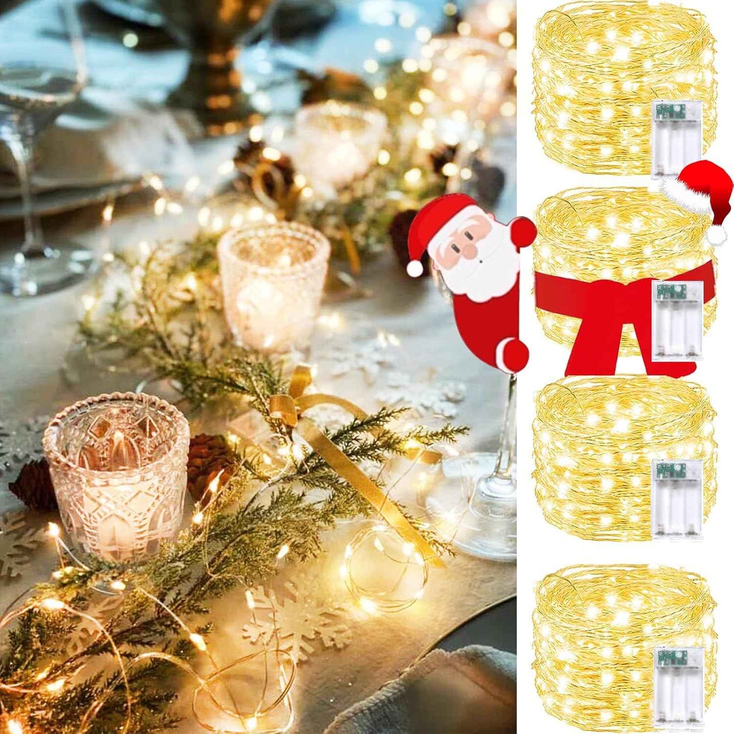 Brightown LED String Lights – Less-Is-More Bedroom Lighting, Thin Copper Wire Disappears into the Decor