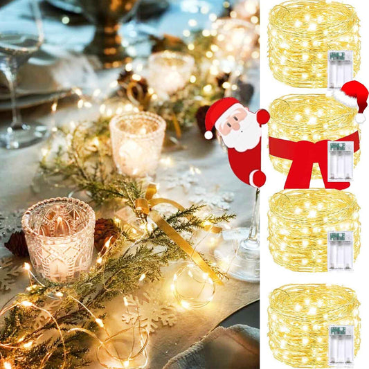 Brightown LED String Lights – Less-Is-More Bedroom Lighting, Thin Copper Wire Disappears into the Decor
