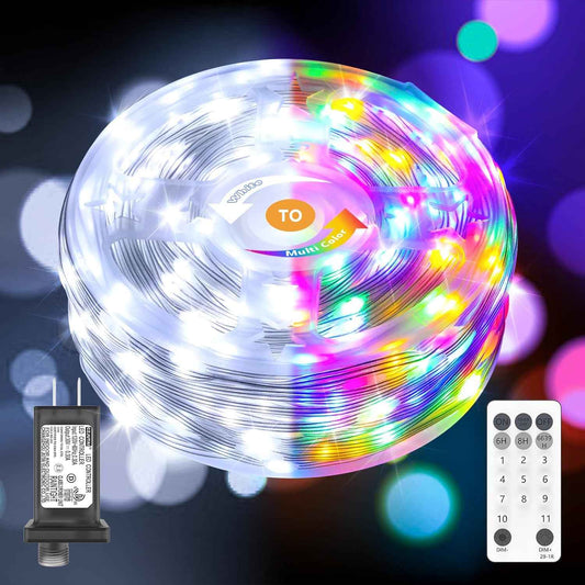 Lumify Child-Safe String Lights 206FT 600LED Color Changing – Cool-Touch, Flame-Free Glow for Kids' Bedroom and Playroom