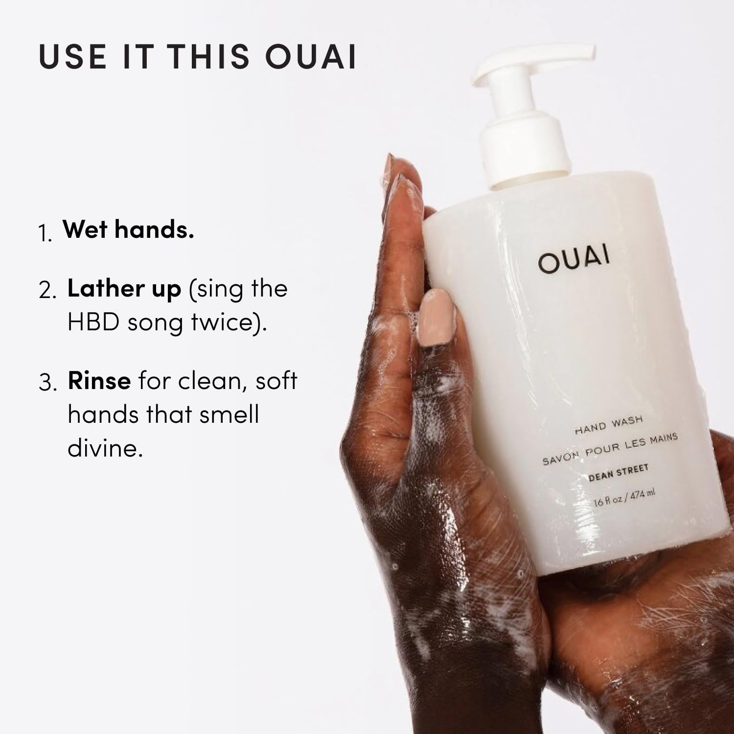 OUAI_Hand_Wash,_Dean_Street_-_Liquid_Hand_Soap_with_Jojoba,_Avocado,_&_Rose_Hip_Oil_for_Replenished_Skin_-_Gentle_Exfoliating_Kitchen_&_Bathroom_Soap_(16_Fl_Oz)