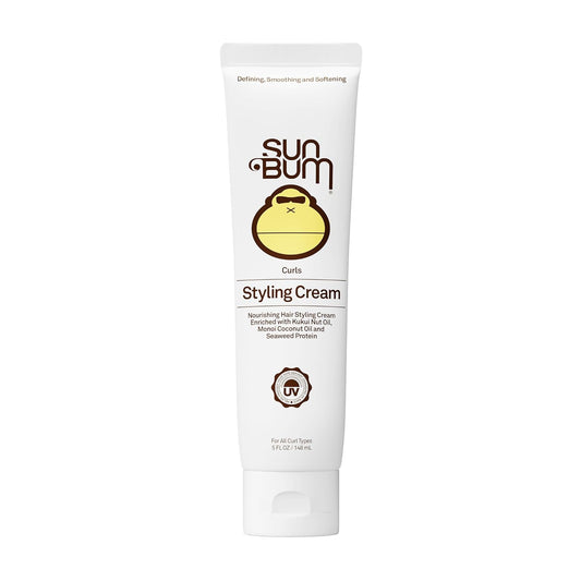 Sun_Bum_Curls_and_Waves_Styling_Cream_-_Lightweight_Formula_for_Wavy_and_Curly_Hair_-_Nourishing_Kukui_Nut_and_Coconut_Oil_-_Frizz_Free_finish_-_Vegan_and_Cruelty_Free_-_5_oz