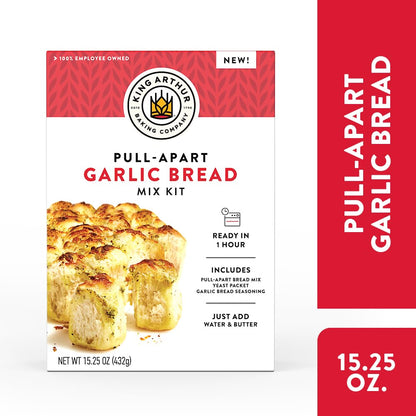 King_Arthur_Baking_Company_Pull-Apart_Garlic_Bread_Mix_Kit_15.25_oz.,_Baking_Mix_-_Ready_in_1_hour