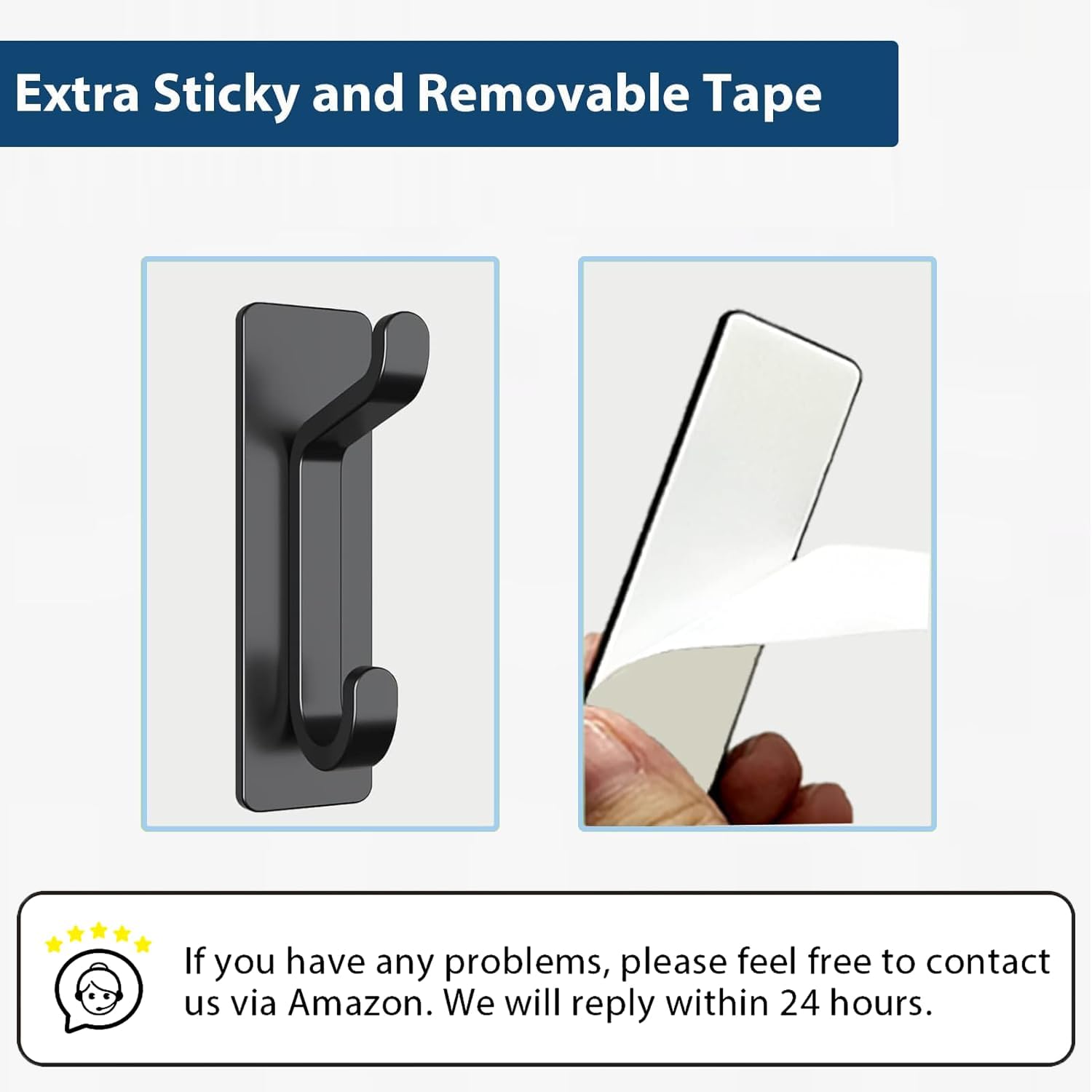 Wall_Hooks_for_Coat_and_Towel:_13LB_Adhesive_Door_Hanger_Stick_on,_Black_4_Pack