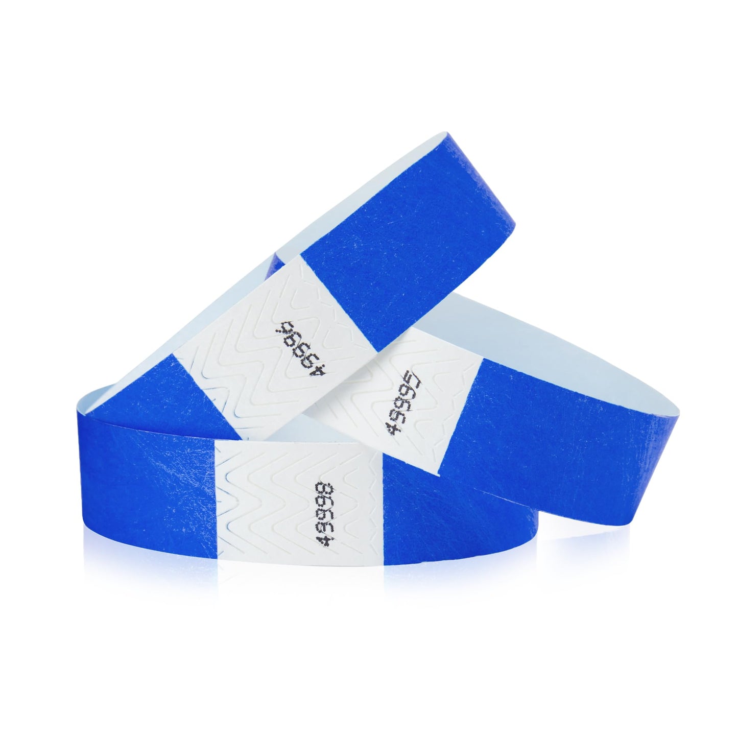500 WristCo Marine Blue Tyvek Wristbands for Events - Comfortable Tear Resistant Paper Bracelets ID Wrist Bands for Concerts Festivals Admission Party Identification