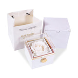 Romantic Gifts for Her Rose Ring Box Jewelry Box Artificial Flowers Eternal Rose Box Anniversary Wedding Valentines Day Christmas Birthday Thanksgiving Gifts for Mom Wife Girlfriend Women