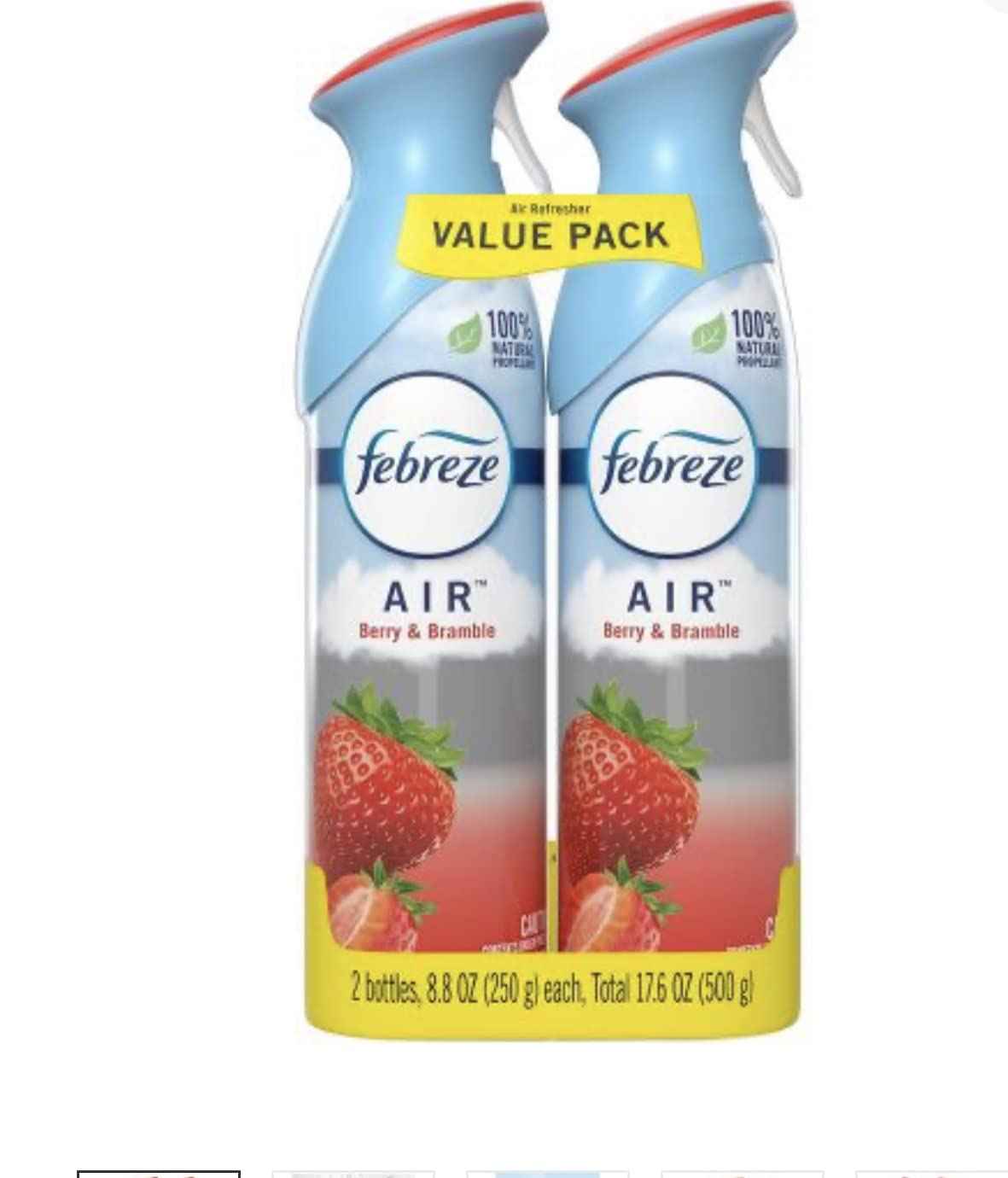 Febreze Air Mist Air Freshener Spray, Odor-Fighting Room Spray, Air Fresheners for Home and Bathroom and Kitchen, Aerosol Can, Mountain Scent