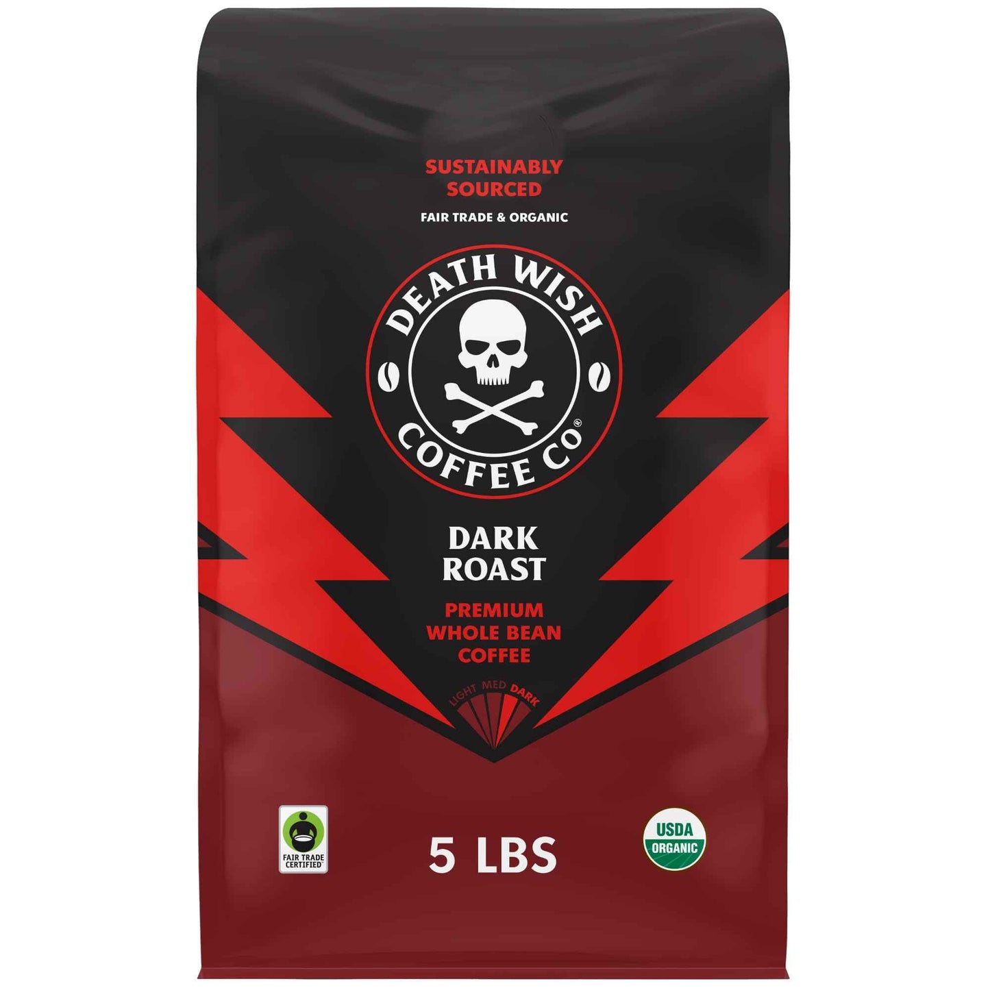 Death Wish Coffee, Organic and Fair Trade Whole Bean Coffee