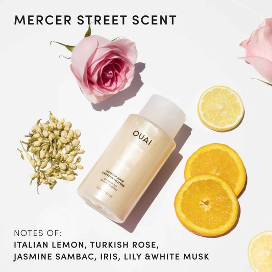 OUAI Medium Hair Shampoo - Hydrating Shampoo for Color Treated Hair & Dry Scalp - Nourishes, Strengthens, Reduces Breakage & Adds Shine - Coconut Oil, Babassu, Keratin - Sulfate Free