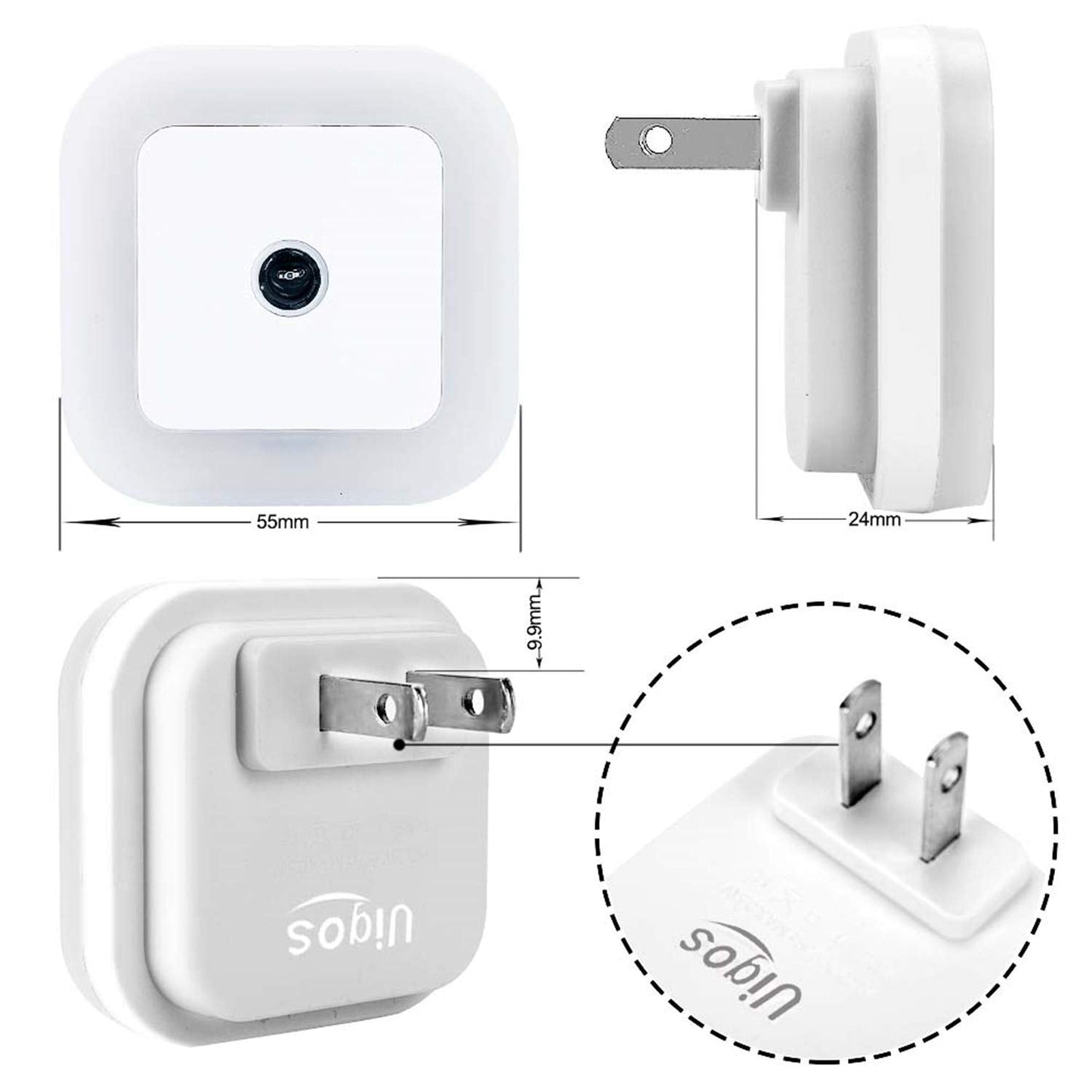 Uigos_LED_Night_Light_Lamp_with_Smart_Sensor_Dusk_to_Dawn_Sensor,_Daylight_White,_0.5W_Plug-in,_6-Pack