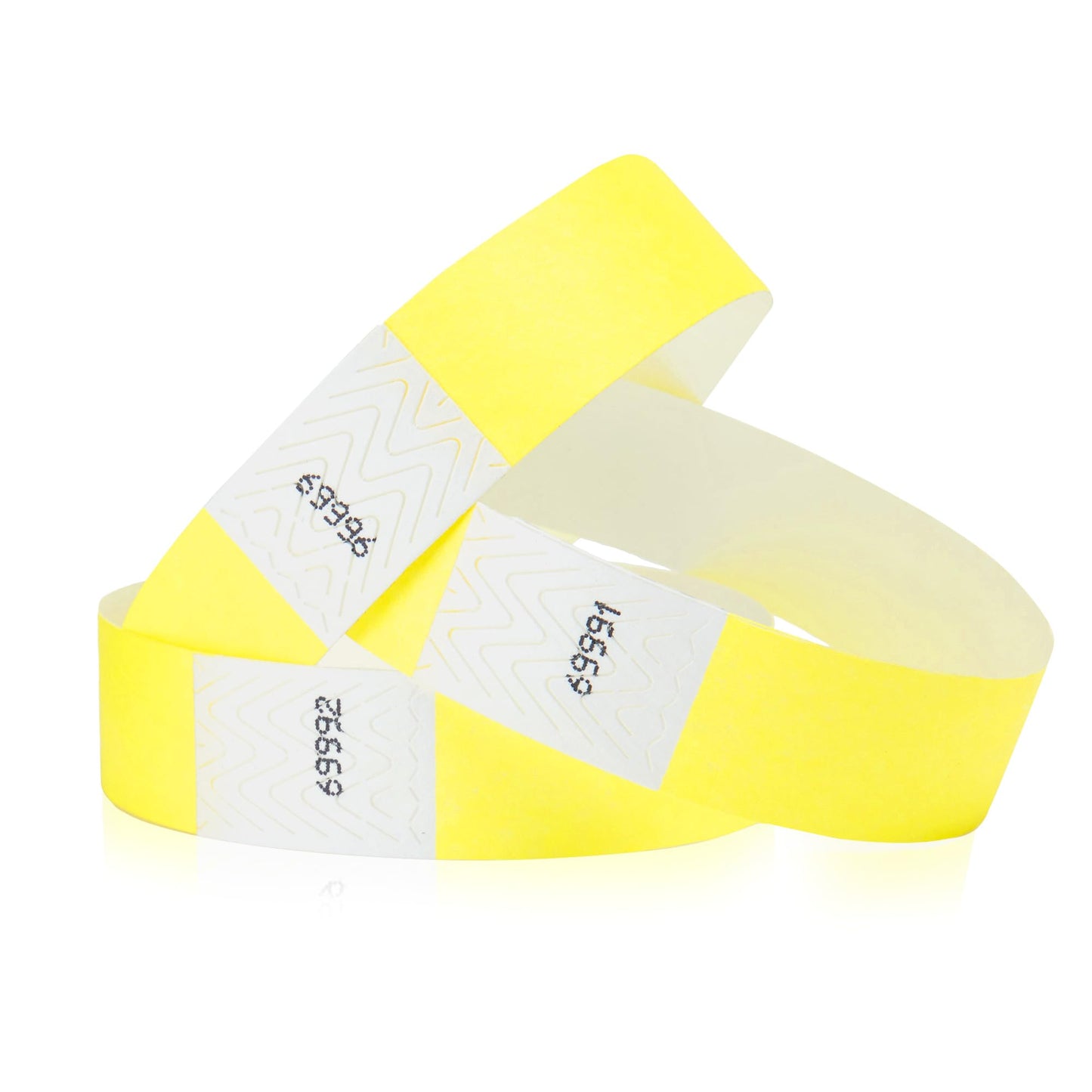 500 WristCo Neon Yellow Tyvek Wristbands for Events - Tamper-Proof Design &amp;amp; Fluorescent Color Prevent Reuse Premium-Grade Bracelets for Hospital &amp;amp; Medical ID, Party &amp;amp; VIP Identification