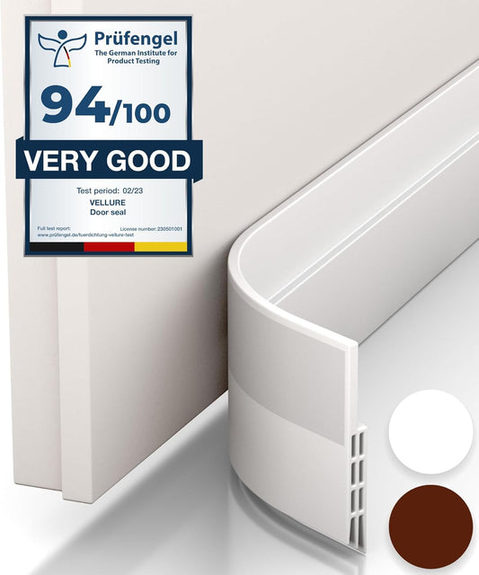 Vellure®_door_draft_stoppers_for_bottom_of_door_-_NEW_premium_door_sweep_/_door_seal_strip_(save_energy_–_installs_quickly_and_easily)_door_weather_stripping,_ideal_for_keeping_out_cold_(1x39"_white)