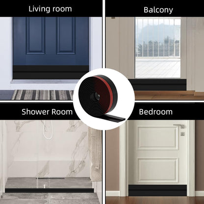 Door_Draft_Stopper,_Adjustable_Weather_Stripping_Seal_for_Cold_Insulation,_Bottom/Under_Sweep_for_Exterior_&_Interior_Doors,_Seal_Blocker_Noise,_Black,_39_inches