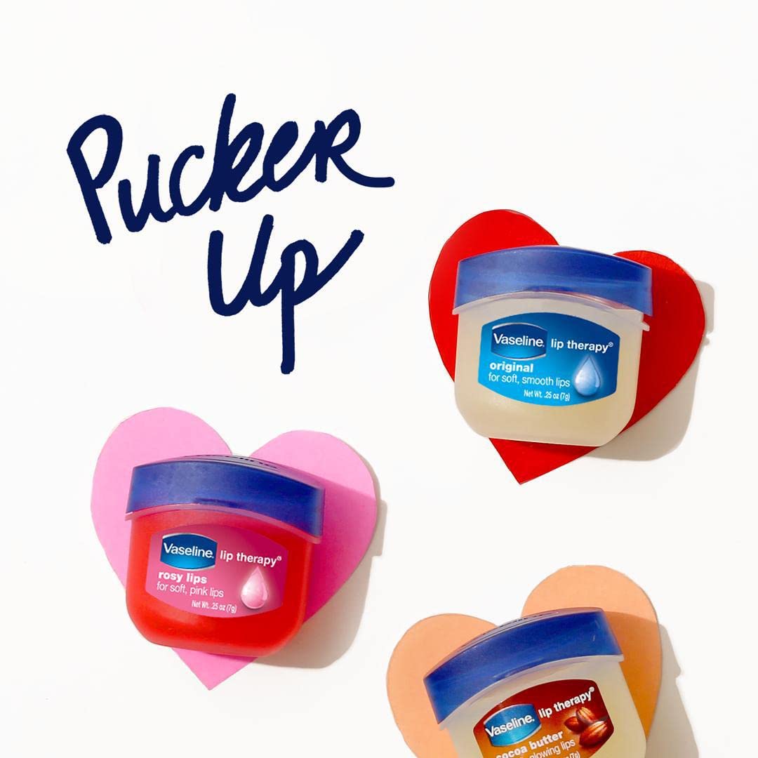 Vaseline_Lip_Therapy_Original_+_Vitamin_E,_Mini_2-Packs_(6_Jars)_–_Fragrance-Free_Lip_Balm,_Moisturizer_for_Soft,_Smooth_&_Glossy_Lips,_0.25_Oz_Ea