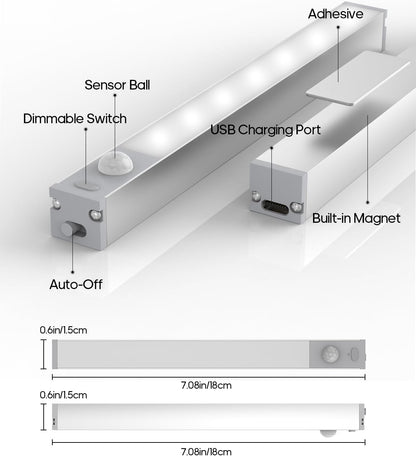 3_Pack_/6_Pack_Led_Under_Cabinet_Lights_Wireless_with_Charging_Station,_7’’_Rechargeable_Motion_Sensor_Light_Indoor,_Dimmable_Closet_Lights_for_Cabinets,_Bookshelf,_Stair,_Hallway_Cold_White/_Warm_White