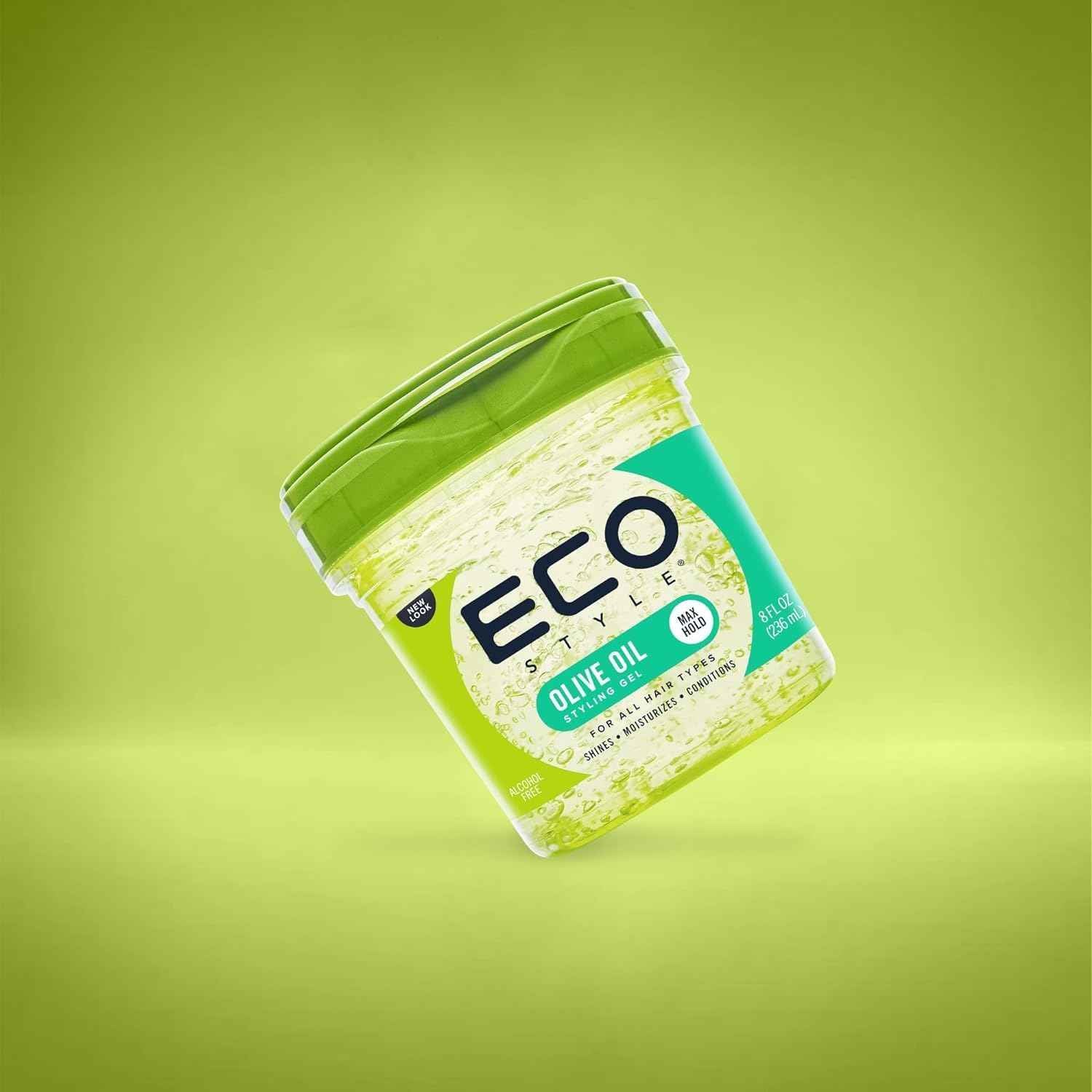 Eco Style Gel Styling - Adds Shine and Tames Split Ends - Delivers Moisture to Scalp - Nourishes And Repairs - Provides Weightless and Superior Hold - Ideal for all Hair