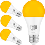 Dusk to Dawn Edison Light Bulbs ST19, Vintage Amber Glass, 2300K Amber Warm, 6.5W=60W, Non-Dimmable Auto On/Off Light Sensing LED Filament Bulb Outdoor, 700LM, E26, 2-Pack, HQ-H027