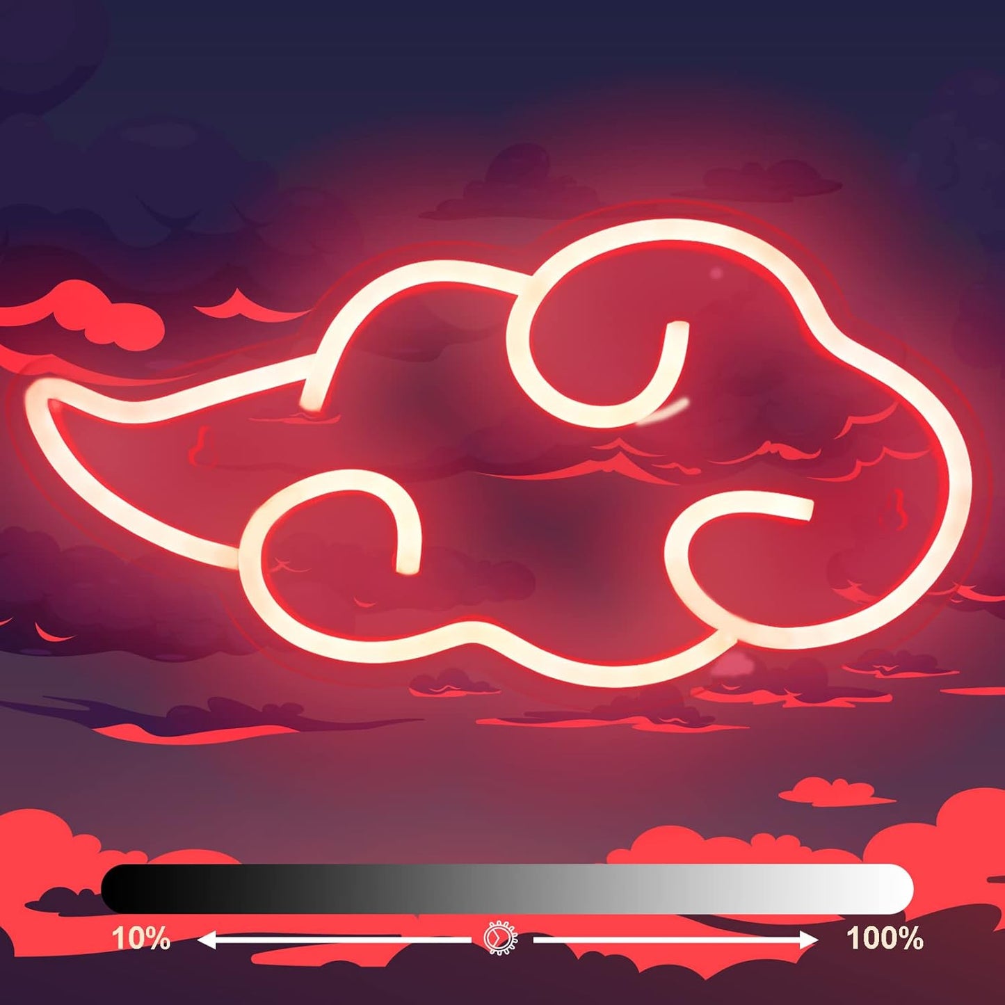 Dleouly_Anime_Neon_Sign,_LED_Red_Cloud_Neon_Signs_for_Wall_Decor,_Dimmable_Gaming_Neon_Sign_Wall_Signs_USB_Night_Neon_Light_for_Bedroom_Game_Room_Man_Cave_Party,_Gifts_for_Your_Son,_Boyfriend(12x7in)