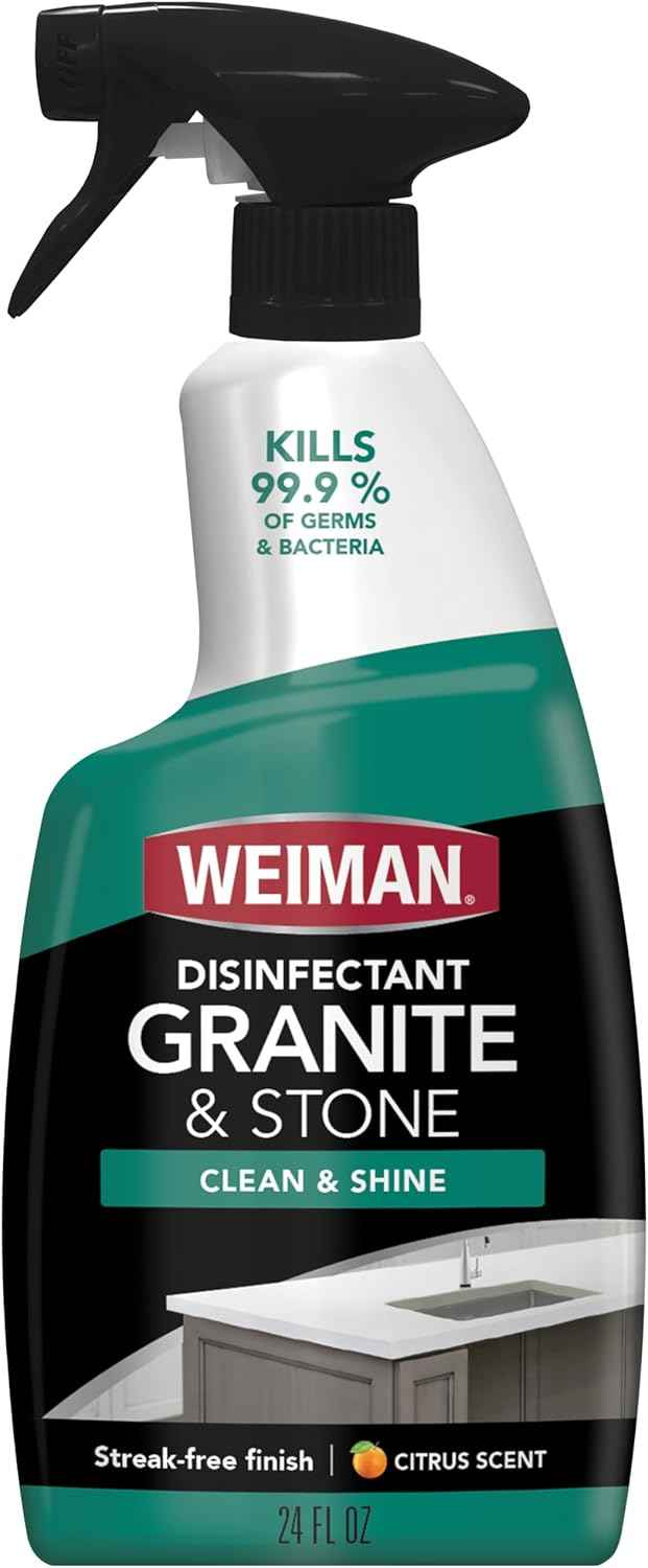 Weiman Disinfectant Granite Daily Clean & Shine, 24 Fl Oz