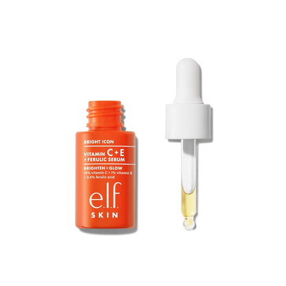 e.l.f._SKIN_Bright_Icon_Vitamin_C_+_E_+_Ferulic_Serum_Mini,_Brightening_&_Soothing_Face_Serum,_Helps_Even_Skin_Tone,_Vegan_&_Cruelty-Free,_0.5_fl_oz