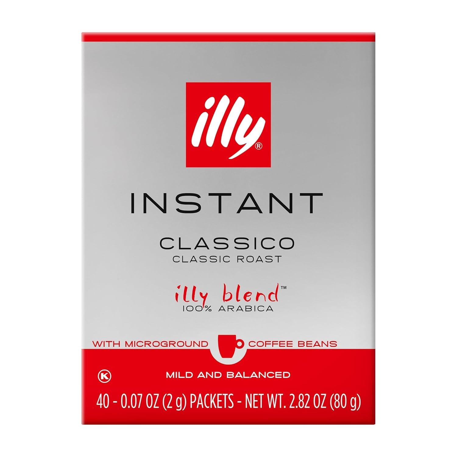 illy_Instant_Coffee_Singles,_Classico_Medium_Roast,_Caramel_&_Orange_Blossom_Notes,_40_Single-Serve_Packets_(2g_Each)_-_Premium_Arabica_Coffee