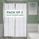 White - 36"W x 72"L (Pack of 2)