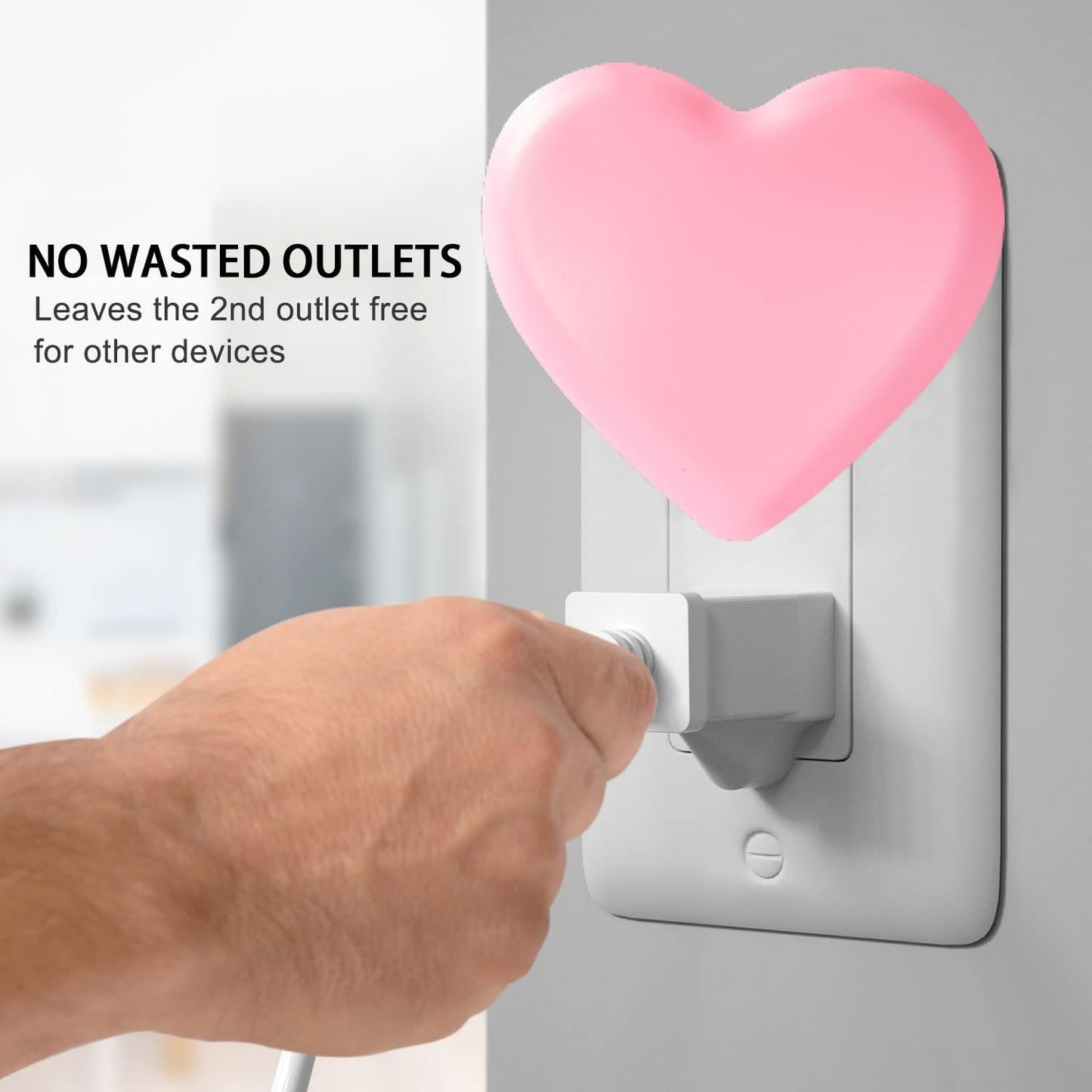 INZU_Night_Lights_Plug_into_Wall,_LED_Night_Light_for_Kids,_Cute_Nightlight_with_Auto_Dusk_to_Dawn_Sensor,_LED_Nightlight_with_Soft_Warm_Light_for_Bedroom,_Nursery,_Bathroom,_Hallway_(Pink)