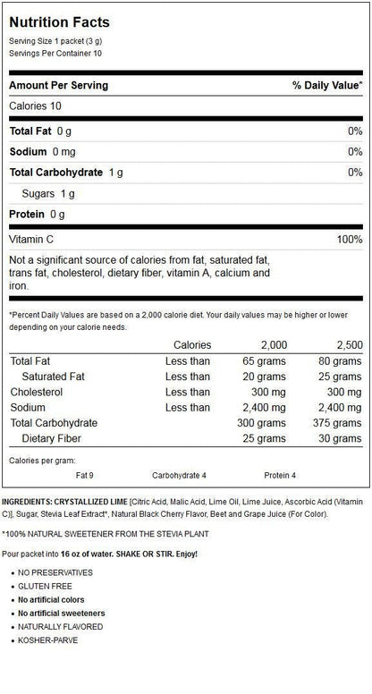TRUE_LIME_Black_Cherry_Limeade_Drink_Mix_(10_Packets)_|_Made_from_Real_Limes_|_No_Preservatives,_No_Artificial_Sweeteners,_Gluten_Free_|_Water_Flavor_Packets_&_Water_Enhancer_with_Stevia
