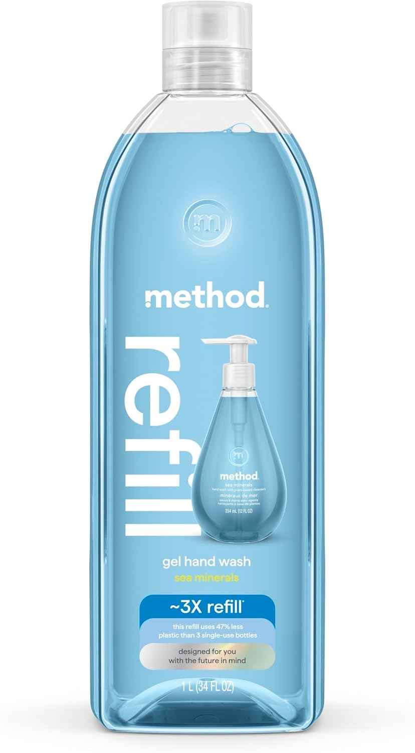 Method Gel Hand Soap Refill, Sea Minerals, 34 Fl Oz