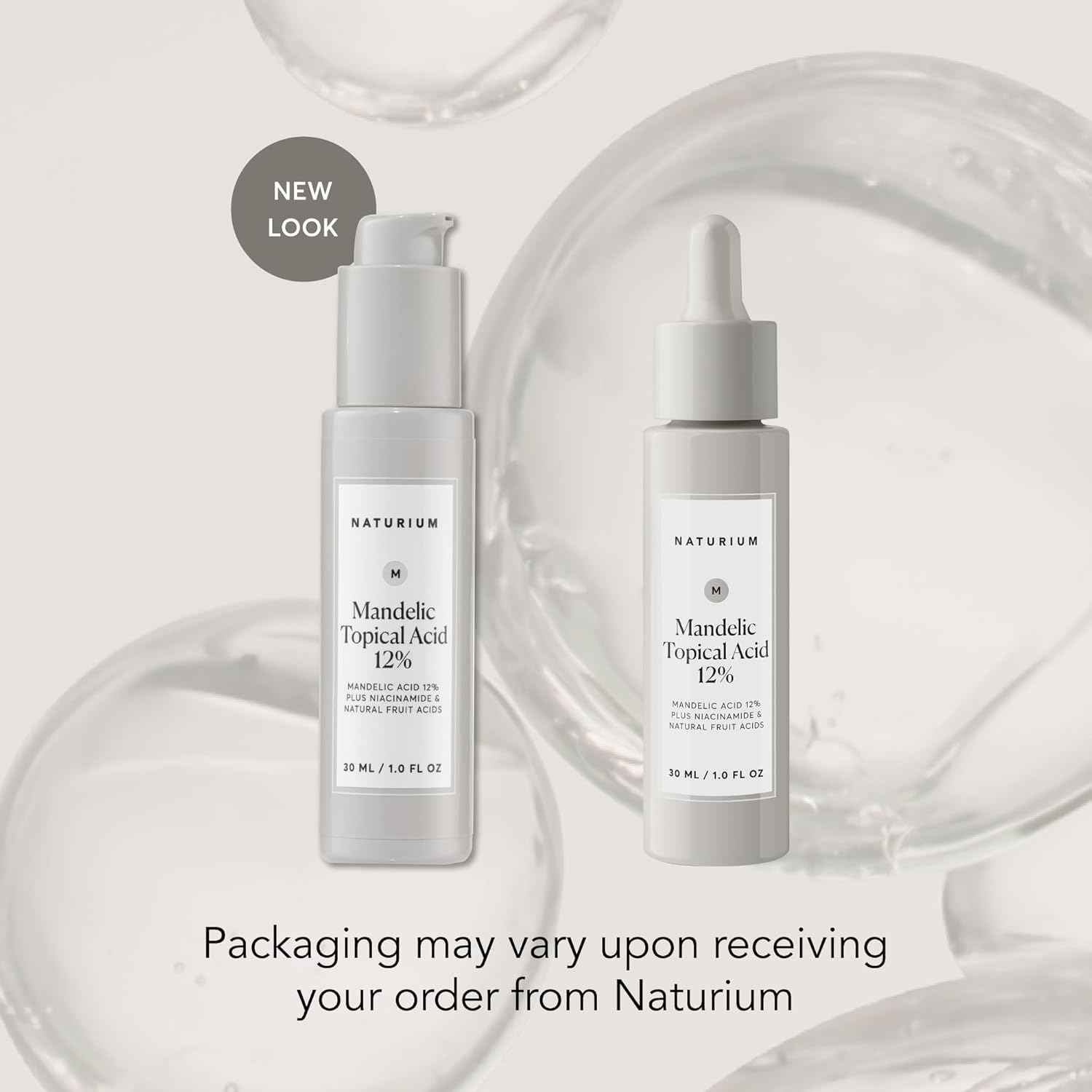 Naturium Mandelic Topical Acid 12%, Plus Niacinamide & Natural Fruit Acids, Anti-Aging Skin Care, 1 oz