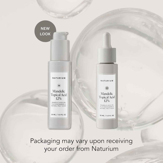 Naturium Mandelic Topical Acid 12%, Plus Niacinamide & Natural Fruit Acids, Anti-Aging Skin Care, 1 oz