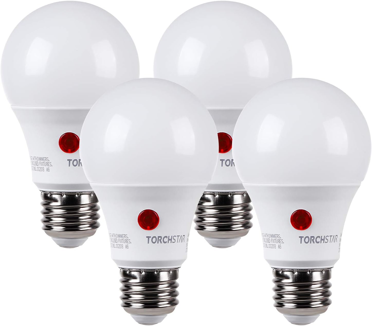 TORCHSTAR_Dusk_to_Dawn_Light_Bulbs_Outdoor,_Sensor_A19_LED_Light_Bulb,_Auto_on/Off_Photocell_Automatic_for_Outdoor_Lighting,_5000K,_Pack_of_4
