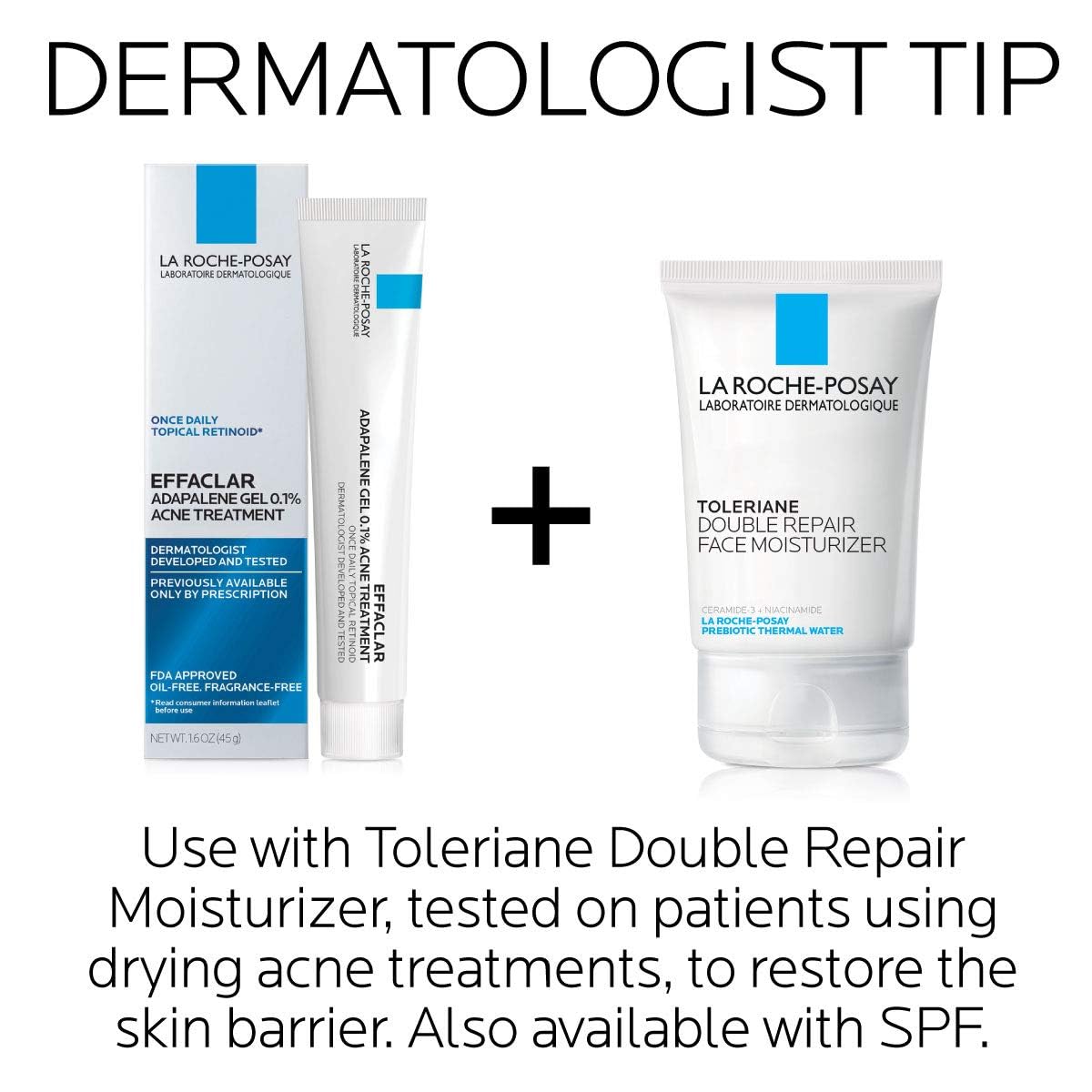 La_Roche-Posay_Effaclar_Adapalene_Gel_0.1%_Acne_Treatment,_Retinoid_Cream,_Acne_Medication_Gel_for_Blackheads_&_Whiteheads,_Oil_Free,_Helps_Clear_and_Prevent_Blemishes_&_Clogged_Pores