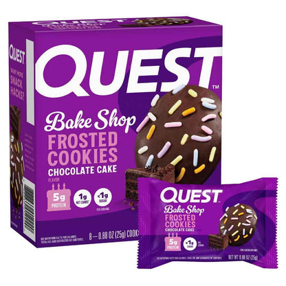 Quest Nutrition Frosted Protein Cookies, <1g Sugar, 5g Protein, 1g Net Carbs, Gluten Free