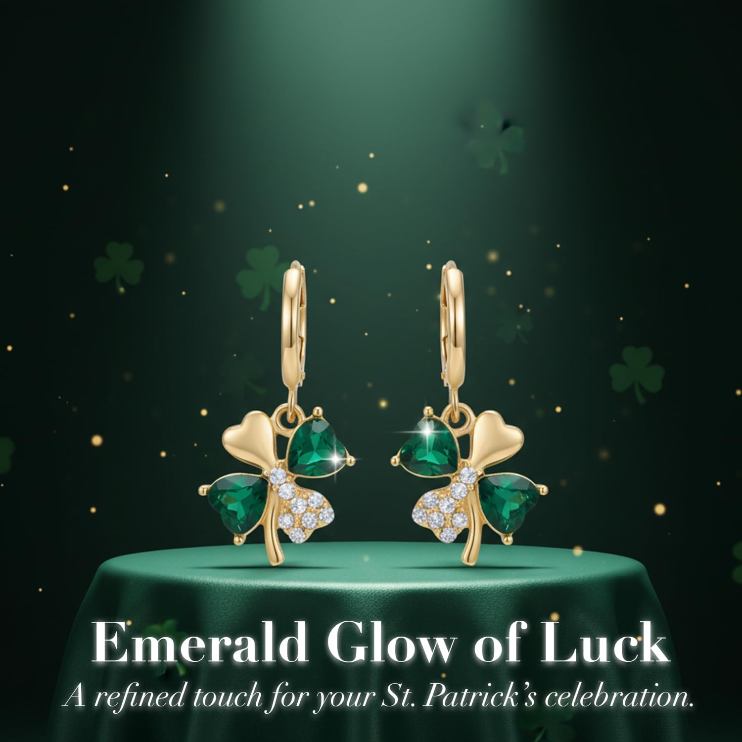 St_Patricks_Day_Earrings_for_Women_Irish_Holiday_Shamrock_Clover_Green_Heart_Hoop_Earrings_St._Patrick's_Day_Accessories_Lucky_Four_Leaf_Dangle_Earring_Decorations_Good_Luck_Jewelry_Gift