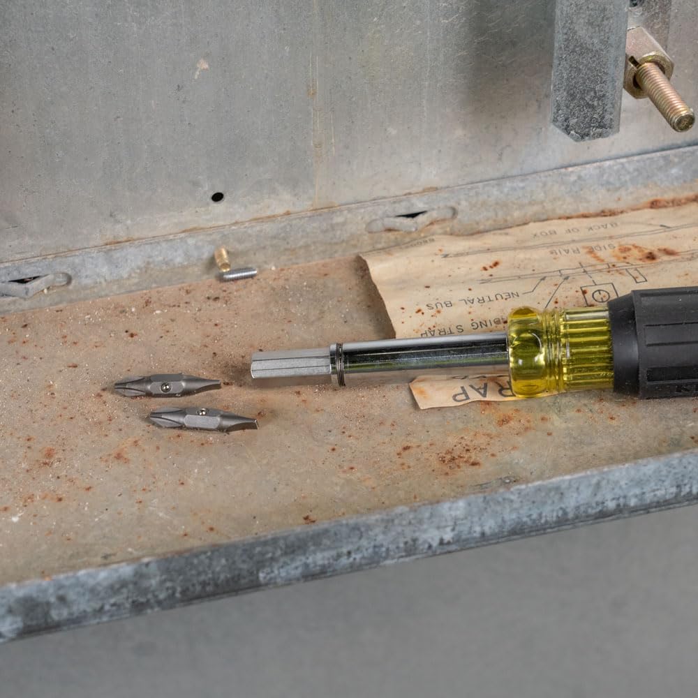 Klein_Tools_32483_Bit_for_11-in-1_and_10-in-1_Klein_Screwdriver_Nut_Driver,_#2_Phillips,_1/4-Inch_Slotted