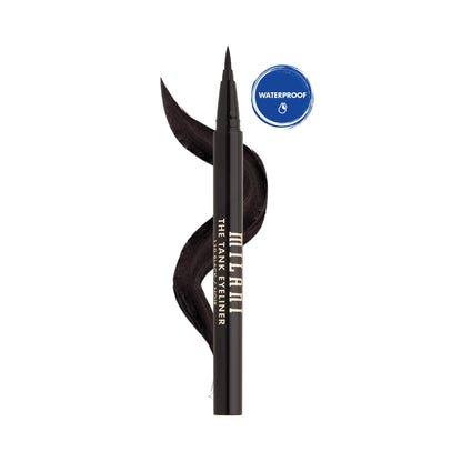 Milani The Tank Liquid Eyeliner - No-Skip, Waterproof, Long Lasting, Smudgeproof, Black, Cruelty-Free, 12 Hour Wear, Tips &amp;amp; Tricks
