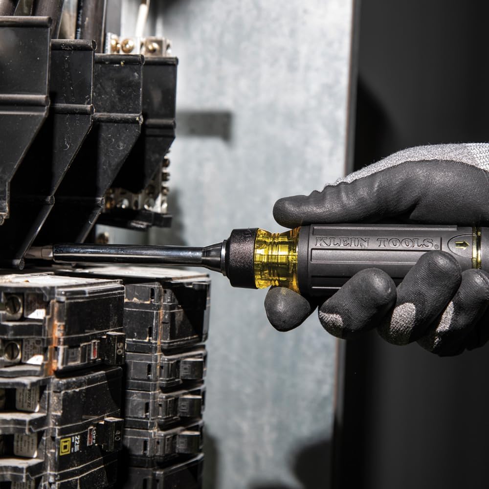 Klein_Tools_32305_Multi-bit_Ratcheting_Screwdriver,_15-in-1_Tool_with_Phillips,_Slotted,_Square,_Torx_and_Combo_Bits_and_1/4-Inch_Nut_Driver