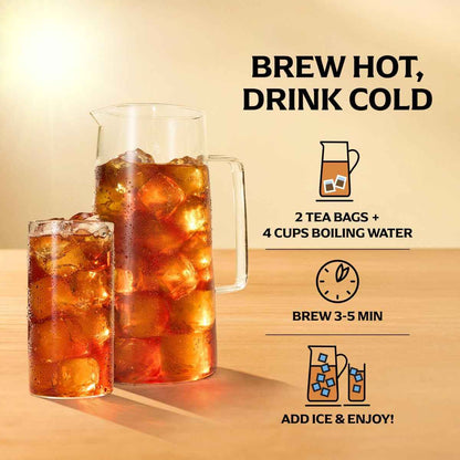 Lipton Unsweetened Iced Tea Bags, Family Size Zero Calories
