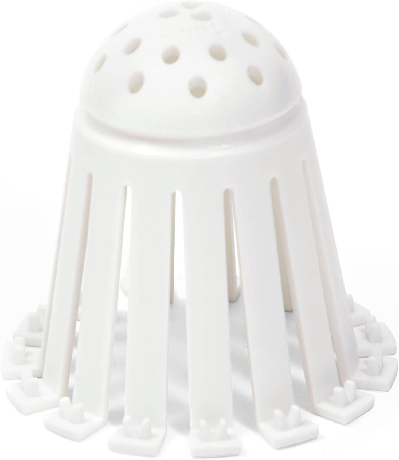 TubShroom_Toss_21pk_Disposable_Bath_Tub_Drain_Strainers_-_Hair_Catcher_Snare_for_Shower_Bathtub_to_Prevent_Clogged_Drains,_Traps_Human_and_Pet_Hair,_One_Year_Supply_(White)