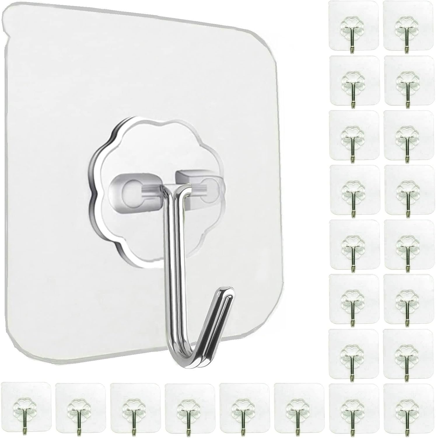24_Pack_Self_Adhesive_Hooks_Heavy_Duty_-_33lb_Max,_Transparent,_Waterproof,_Sticky_Wall_Hooks_for_Keys,_Bathroom,_Shower,_Outdoor,_Kitchen,_Door,_Home_Improvement,_Utility_Hooks