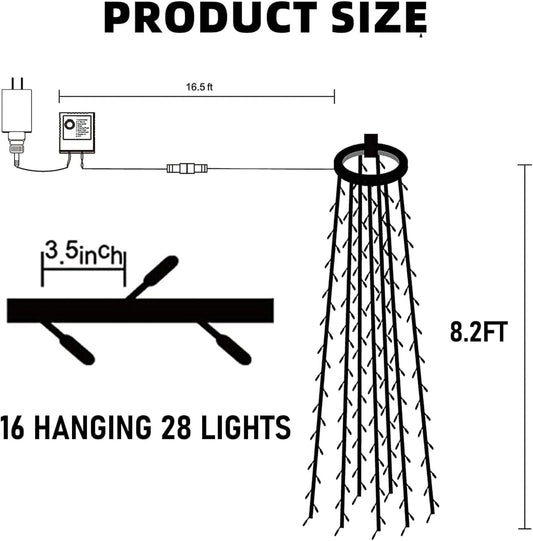 Dazzle_Bright_Christmas_Tree_Lights,_448_LED_Waterfall_Tree_Topper_Lights_with_Remote_&_8_Lighting_Modes,_8.2FT_X_16_Lines_Christmas_Light_for_Indoor_Outdoor_Yard_Party_Xmas_Decoration_(Warm_White)