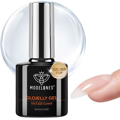 modelones Gel Top Coat, 15ml No Wipe Gel Nail Polish High Gloss Top Coat Shiny Long Lasting Clear Top for Acrylic Nails, Need U V/LED Lamp for Home DIY Gift Spring Easter's Manicure Salon