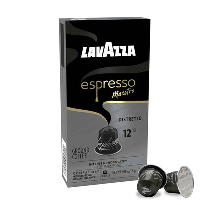 Lavazza Espresso Maestro Aluminum Capsules Compatible with Nespresso* Original Machines, Dark Espresso Roast, Arabica and Robusta Blend