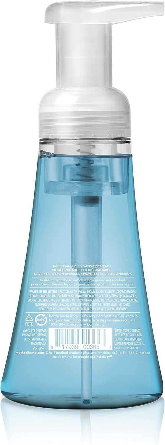 Method Foaming Hand Soap, Sea Minerals, Paraben and Phthalate Free, 10 fl oz
