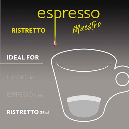 Lavazza Espresso Maestro Aluminum Capsules Compatible with Nespresso* Original Machines, Dark Espresso Roast, Arabica and Robusta Blend