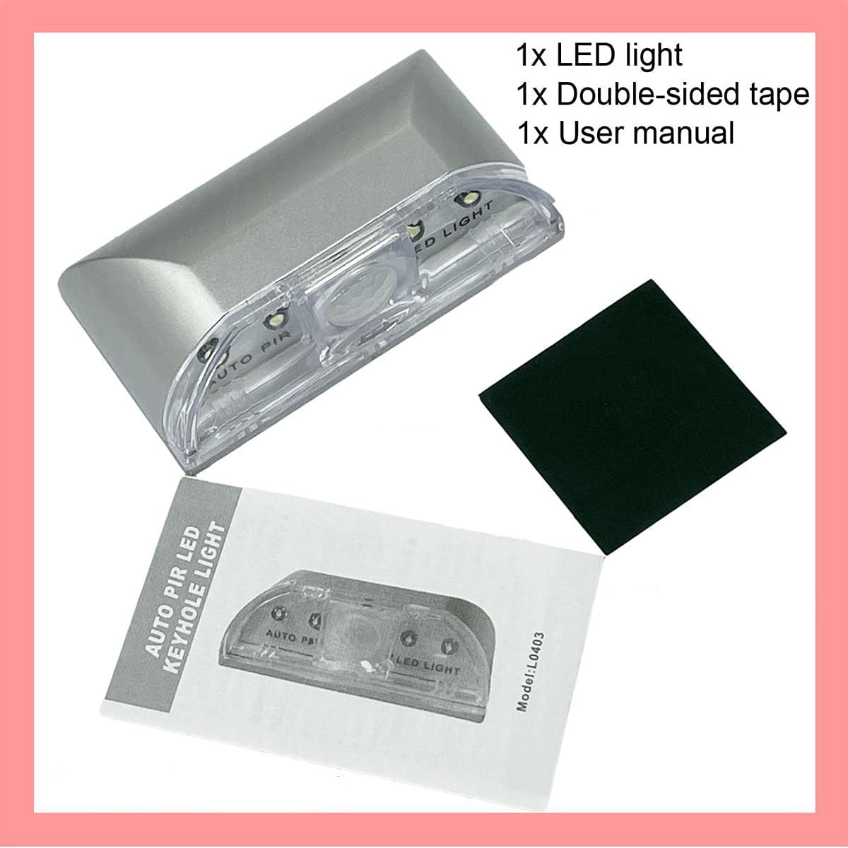 Home_Keyhole_Infrared_PIR_Wireless_Auto_Sensor_Motion_Detector_LED_Light_lamp_for_Kitchen_Hallway_Stairway_Silver