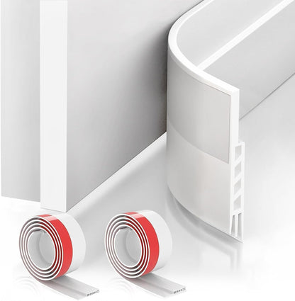 Suptikes_2_Pack_Door_Draft_Stopper，Door_Sweep_for_Exterior_&_Interior_Doors,Door_Bottom_Seal_Dust_and_Noise_Insulation_Weather_Stripping_Draft_Guard_Insulator,_1.8"_W_x_37"_L,White