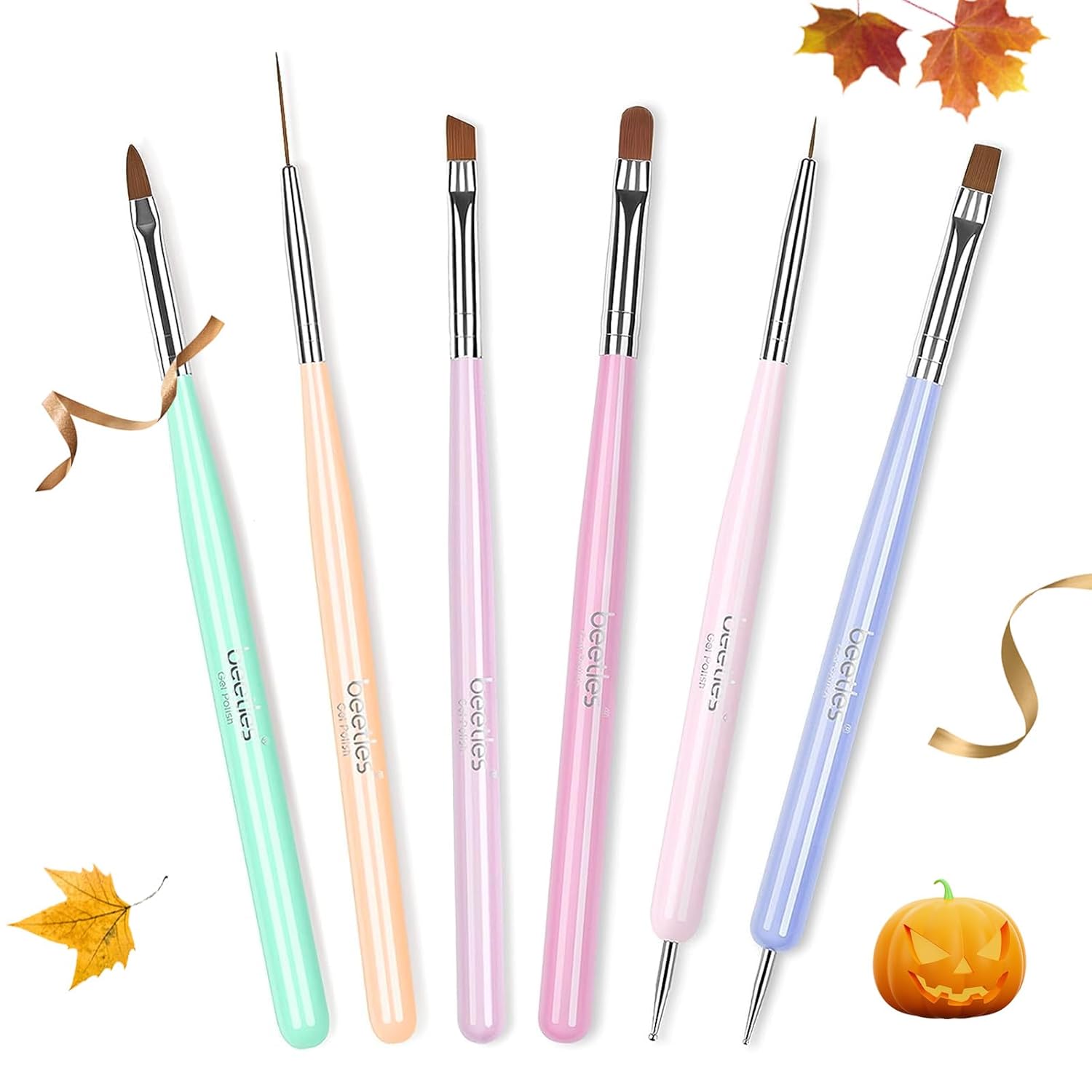 Beetles_Gel_Polish_Nail_Art_Brushes,_6_Pcs_Fingernail_Art_Design_Pens,_Wood_Alloy_Handle,_Dotting_Pen_Clean_Up_Liner_French_Nail_Brush_Set,_DIY_Manicure_Tools_Gift_for_Women