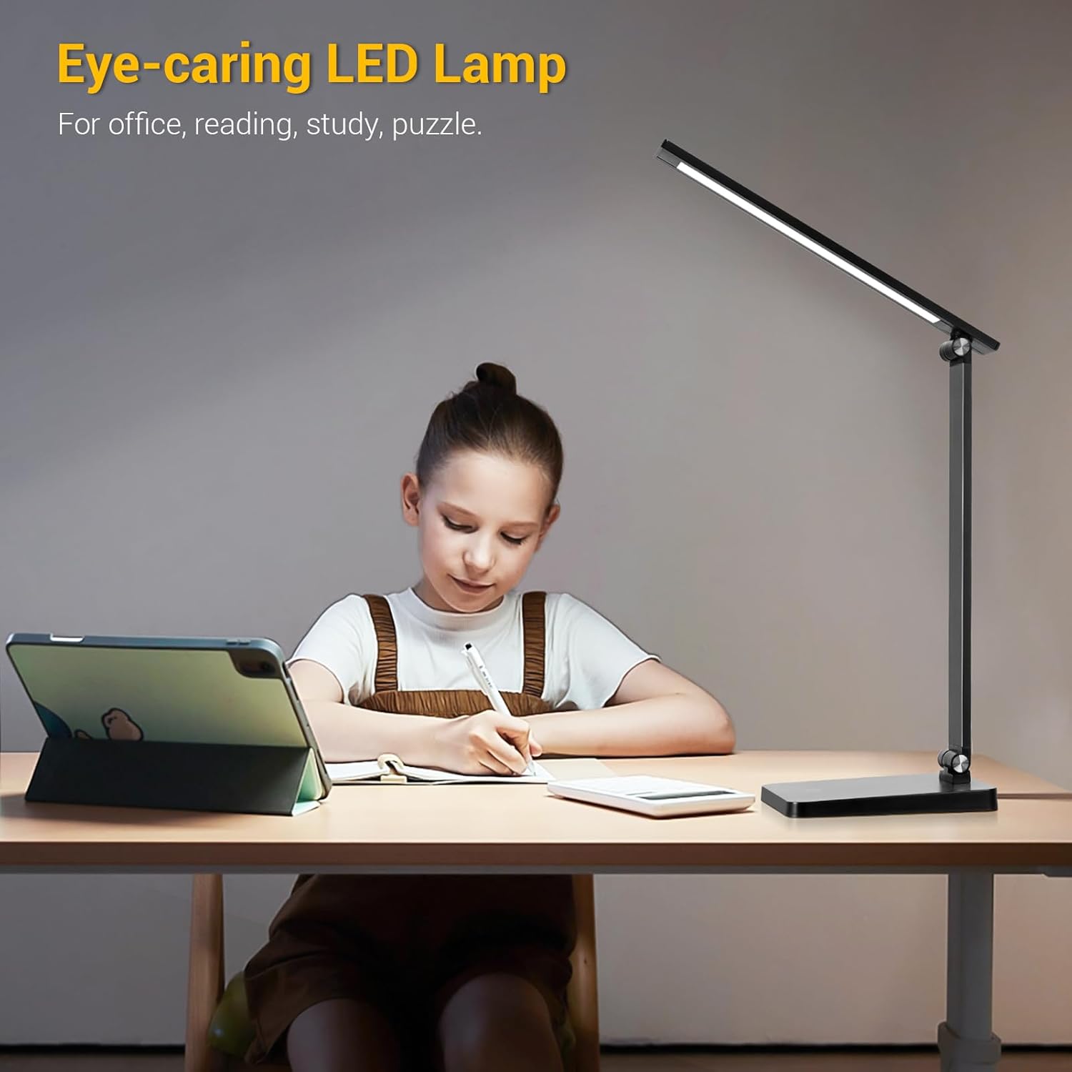 LED_Desk_Lamp_for_Home_Office,_3_Levels_Dimmable_Desk_Light_with_USB_Charging_Port,_Small_Study_Lamp,_Reading_Light_for_Table,_Black,_5000K